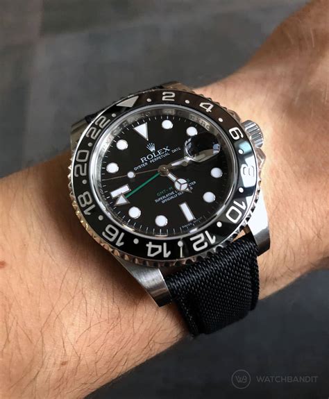 rolex gmt master 2 rubber strap|rolex master ii strap replacement.